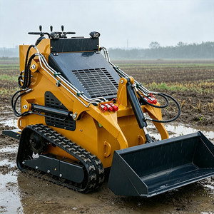 Professional Mini Compact <b>Wheel</b> Front Skid Steer <b>Small</b> Track High Efficiency Various Attachments Garden Farm - Product Image 6