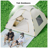 Totalmente automático interior pequeña casa Oxford tienda al aire libre para 3-4 adultos 2 niños doble sola persona protector solar protección contra insectos