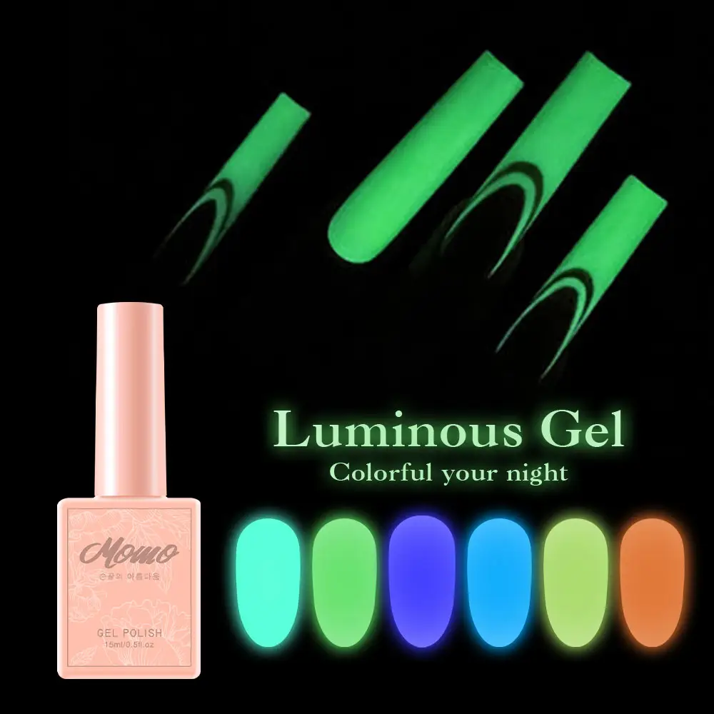 15ml glow in the dark gel polish luminous color long lasting nail paint