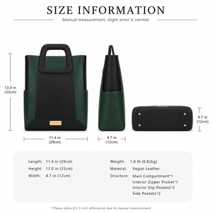 <b>Handbags</b> Business Laptop PU Leather Travel <b>Handbags</b> Large Capacity Casual Work Bag with Multiple Compartments - Product Image 5