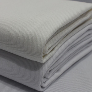 Kain Denim Twill Putih Polos Katun Murni Siap Pakai Ramah Lingkungan Bahan Tricot Elastis untuk Pakaian Anak Perempuan Laki-Laki, Lapisan, Mainan, Sepatu - Product Image 3