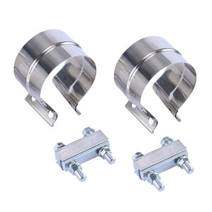 <b>Exhaust</b> <b>Clamps</b> Sleeve Coupler 2.50'' 3.00'' 3.50'' 4.00'' 5.00'' 6.00'' Lap Joint Band Stainless Steel T-304 - Product Image 4