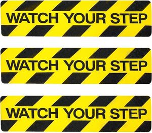 Băng cảnh báo chống trượt màu đen miếng dán chống trượt một mặt theo dõi bước của bạn để Tăng Cảnh báo an toàn 15cm * 60cm - Product Image 2