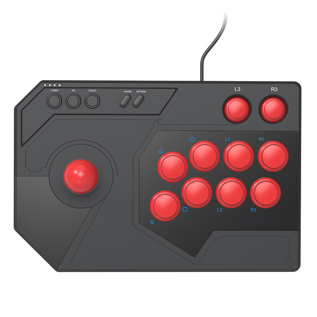 For Wired ABS Arcade Joystick Fighting Game Controller for PC USB Retro Street Fighter 6 & Tekken