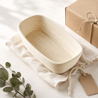Panier de levage en rotin naturel fait main pour boulangerie au levain et programmes de vente au détail (OEM)