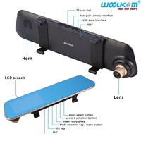 Caméra de tableau de bord miroir 4.5 "écran LCD 1080P 150 caméra de voiture grand Angle caméra avant et arrière double objectif enregistreur de données de voyage de véhicule