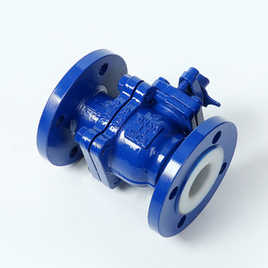 <b>PTFE</b> Lined Flanged Ball Valve 4 In 700 Psi For Industrial Use - Product Image 1