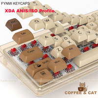 커피 앤 캣 XDA ISO/ANSI 138키 PBT 염료승화 키캡 (61/68/71/75/87/98/104/108키 기계식 키보드용)