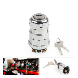 Interruptor de encendido YC102510 de aleación de zinc cromado para coches, camiones, karts y vehículos de carreras - Product Image 2