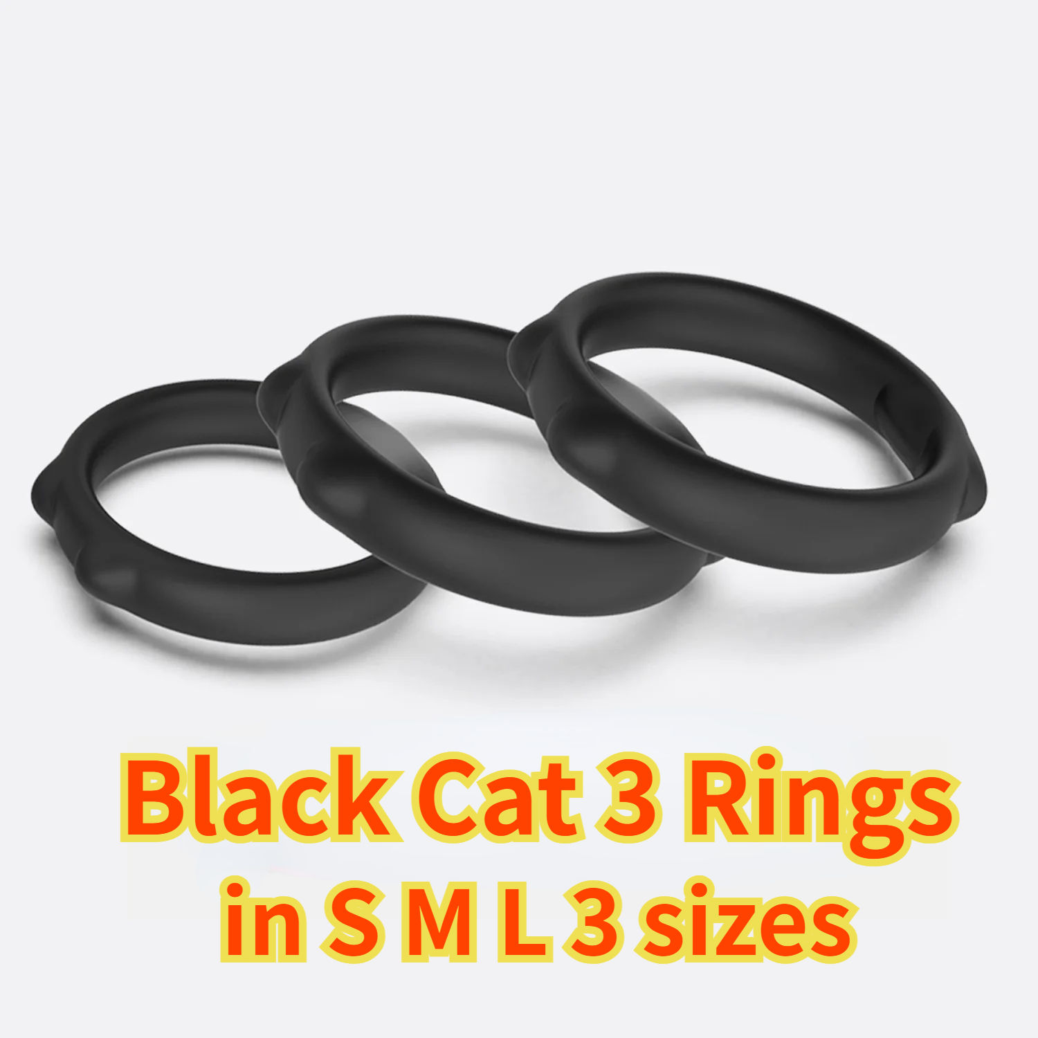 3 anneaux noir