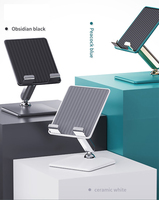 Support cellulaire portable pliable personnalisé en aluminium mignon pour iPhone Support de bureau promotionnel