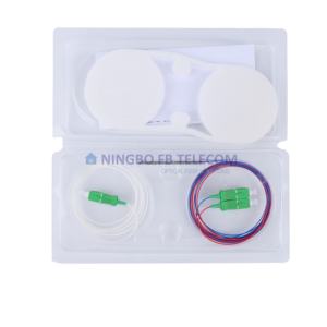 Produsen tabung baja pengisap optikal, 1x2 FBT Coupler Splitter dengan konektor 0.9mm SC/APC SC/UPC Fiber Optic Plc Splitter - Product Image 3
