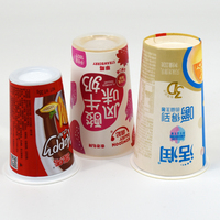Conception personnalisée de gobelet à biscuit en plastique/gobelet à trempette avec plateau pour sauce au chocolat pour poulet/nourriture et collation pour enfants