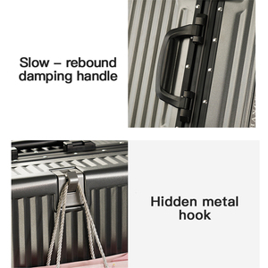 Hành lý ABS + PC Vali du lịch Xe đẩy trường hợp phụ nữ người đàn ông câm Spinner Bánh Xe cán hành lý thời trang kinh doanh lên máy bay Vali - Product Image 6