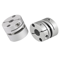 Couplage à diaphragme unique en alliage d'aluminium OD126mm, alésage 20-55mm, type à pince, pour machines lourdes, servomoteurs et encodeurs