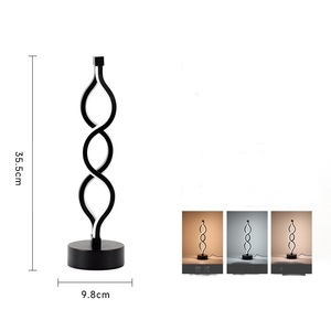 Đèn ngủ <span class=keywords><strong>LED</strong></span> xoắn ốc sáng tạo 3 màu có thể điều chỉnh độ sáng, cắm USB, chất liệu kim loại, khuyến mãi nóng - Product Image 5