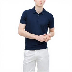 Polo de Manga Corta para Hombre, Otoño-Primavera, Estilo Casual de Negocios, Color Sólido, Bordado, Nuevo, Tejido de Punto - Product Image 6