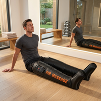 Système de récupération par compression d'air sans fil à 8 chambres avec pression de 50-200 mmHg et 8 modes, écran couleur LCD pour athlètes