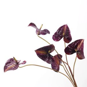 <span class=keywords><strong>Venta</strong></span> Directa <span class=keywords><strong>de</strong></span> Fábrica: Anthurium Artificial en Forma <span class=keywords><strong>de</strong></span> Corazón Impreso en 3D, Tacto Real, Planta <span class=keywords><strong>de</strong></span> Tallo Único, Palma Verde, Palma Rosa - Product Image 3