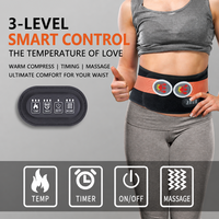 Ceinture chauffante électrique rechargeable par USB, fonction maintien au chaud, 100% polyester, chauffe-taille sportif portable à compression, professionnel