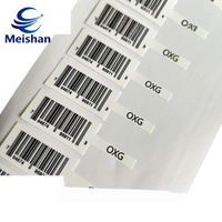 Autocollants QR code en acrylique découpés à la forme Meishan, autocollants à code-barres, résistants à l'eau et à la chaleur (120°C), forme personnalisable pour usage industriel