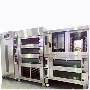 商業用コンピューターコントロールパネル2層レストランピザスタンド電気ベーキングストーンハース多層デッキオーブンベーカリー - Product Image 1