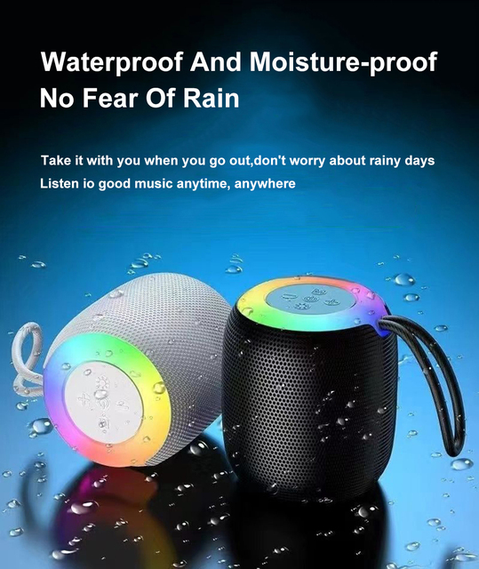 High Volume Waterproof Blue Tooth Speaker Durable Outdoor Portable Speakers for Camping Hiking