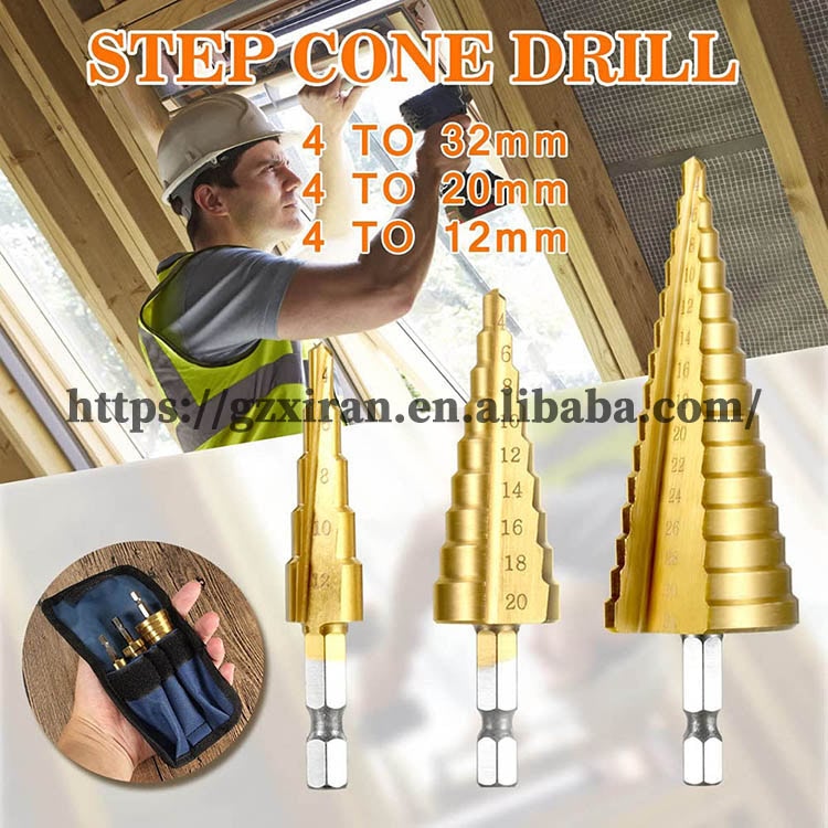 6-60mm Hss Step Drill Bit Spiral Conical Slot Countersink 12 Steps-ZZY - View #12