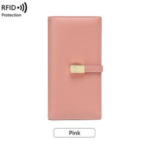 Nueva Cartera Larga de Cuero PU para Mujer con Bloqueo RFID, Portátil, con Múltiples Ranuras para Tarjetas, Diseño Moderno - Product Image 5