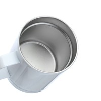 Tasse à eau en acier inoxydable 304 à double paroi sous vide avec poignée, mug de sublimation pour impression par transfert thermique, logo et image personnalisables
