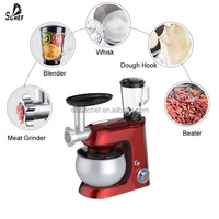 Robot culinaire SOHEF 3-en-1 5L 1300W avec moulin à café et mixeur, engrenages métalliques en option et accessoires en aluminium détachables