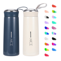 Tasse à eau en verre isolant Olerd 400 ml avec poignée, pierre colorée pour boissons chaudes, idéale comme cadeau