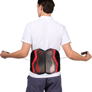 Ceinture de soutien lombaire élastique réglable pour le soulagement des douleurs du bas du dos au bureau, avec système de décompression vertébrale par poulie et corde de traction, été - Product Image 1