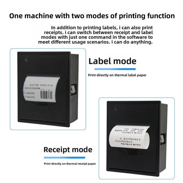 GY-EP201L 2inch 58MM Embedded USB Panel Ticket Receipt Label Rs485 Thermal Kiosk Printer in Stock