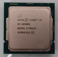 Procesador de CPU Intel Core I9-10900K Usado para Ordenador de Escritorio, 10 Núcleos, 20 Subprocesos, LGA1200, hasta 5.3GHz