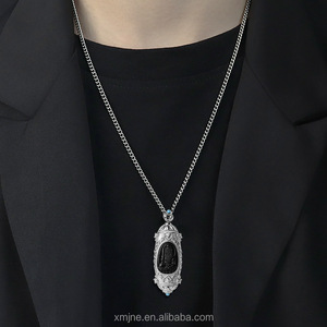 Grado naturale A giadeite inchiostro giada santo patrono dello zodiaco S925 argento intarsiato Dzi perline vita Buddha ciondolo semi di ghiaccio di giada - Product Image 5