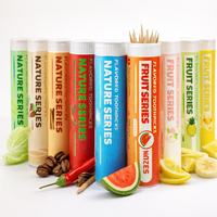 Cure-dents aromatisés aux fruits, cure-dents à la menthe, cure-dents en bois pour arrêter de fumer, Zahnstocher Mit Geschmack, cure-dents à la cerise