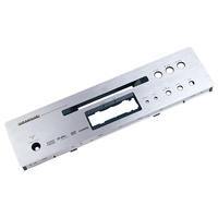 Panneau de commande en aluminium brossé pour électron naturel/noir anodisé découpé au Laser panneau d'amplificateur Audio/stéréo avec trous de montage