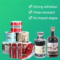 Etiquetas Personalizadas para Botellas de Vino, Bebidas y Cerveza, Papel Recubierto Autoadhesivo, Resistente al Agua, con Estampado en Caliente, Laminado UV, Fabricante de Rollos