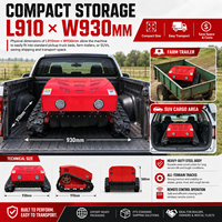 Cortadora de Césped Industrial RC con Orugas y Caja Recolectora de 60L, a Gasolina, para Limpieza de Taludes de 550mm