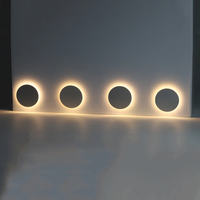Lumière murale encastrée LED en aluminium étanche IP67 1W 12-24V, lumière lunaire, éclairage extérieur pour couloir, jardin, escalier, maison