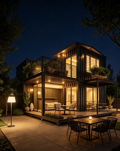 Chambres à coucher, maisons conteneurs, maisons préfabriquées portables, mini-maisons préfabriquées, maison modulaire de luxe en conteneur avec restaurant - Product Image 1