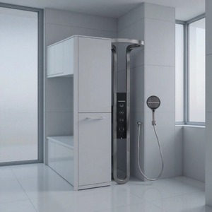 <span class=keywords><strong>Douche</strong></span> moderne <span class=keywords><strong>de</strong></span> luxe en acier inoxydable 304, thermostatique, pluie LED, température numérique, multifonctionnelle, écran <span class=keywords><strong>de</strong></span> <span class=keywords><strong>douche</strong></span>, ensemble <span class=keywords><strong>de</strong></span> <span class=keywords><strong>douche</strong></span>, pluie douce - Product Image 5