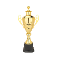 Trophée de boxe ELOR de haute qualité avec logo personnalisé, grand trophée doré, design primé, métal plaqué, sérigraphie, pour les sports