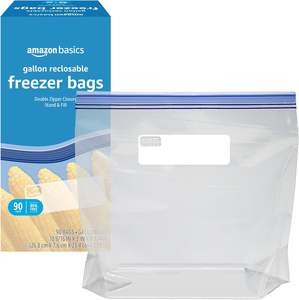 Para lo básico, <span class=keywords><strong>bolsas</strong></span> de galón para congelador con cremallera de PE recerrables, sin BPA, reciclables, 90 unidades - Product Image 3