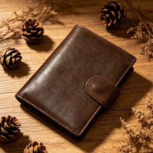 Men Genuine Leather Bifold Short <b>Wallets</b> with ID Window Coin Pocket Purse Leather <b>Card</b> <b>Holder</b> <b>Wallet</b> <b>for</b> Men - Product Image 3