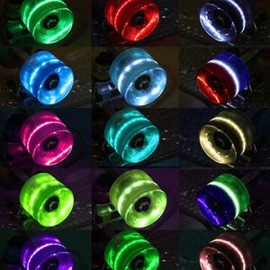 مخصص اللون شفافة 70*51 تضيء فلاش أجزاء لوح LED عجلات عجلات التزلج - Product Image 3