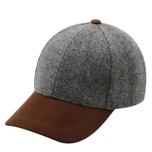 כובע בייסבול מותאם אישית לשני המינים מעצב רגיל לגברים כובעי בייסבול ריצה כובעי בייסבול צמר יוקרתיים
