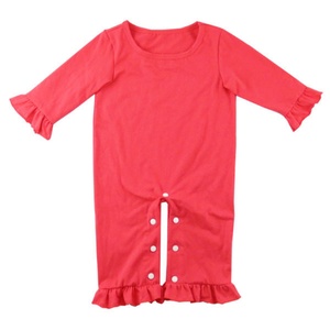 Combinaison bébé sans manches respirante en mélange polyester/coton, motif imprimé, fermeture boutonnée, vêtements d'été pour nouveau-né - Product Image 2