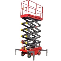 Mini-ciseaux hydrauliques mobiles de levage, 5-10m, à utiliser dans un entrepôt
